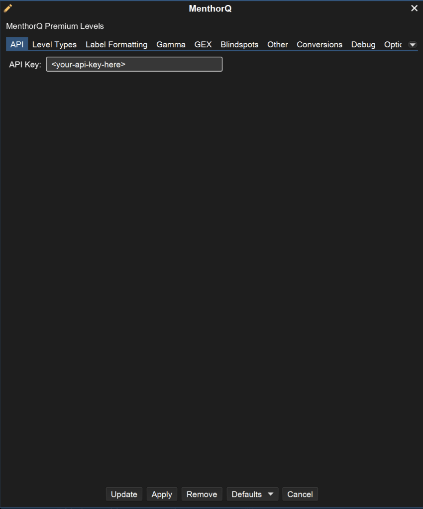 MotiveWave Integration - Api Key