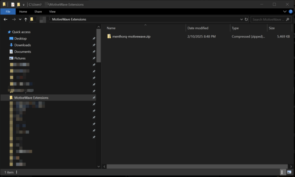 MotiveWave Integration - Extraction Study 1
