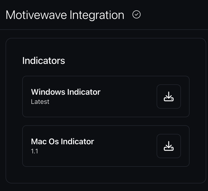 MotiveWave Integration - MotiveWave Versions