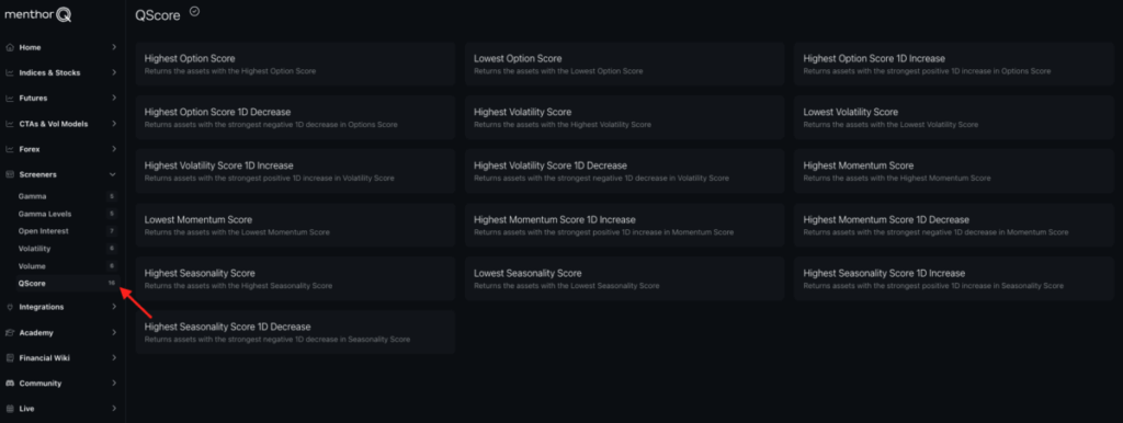 Q-Score Screeners - Q Score Screeners