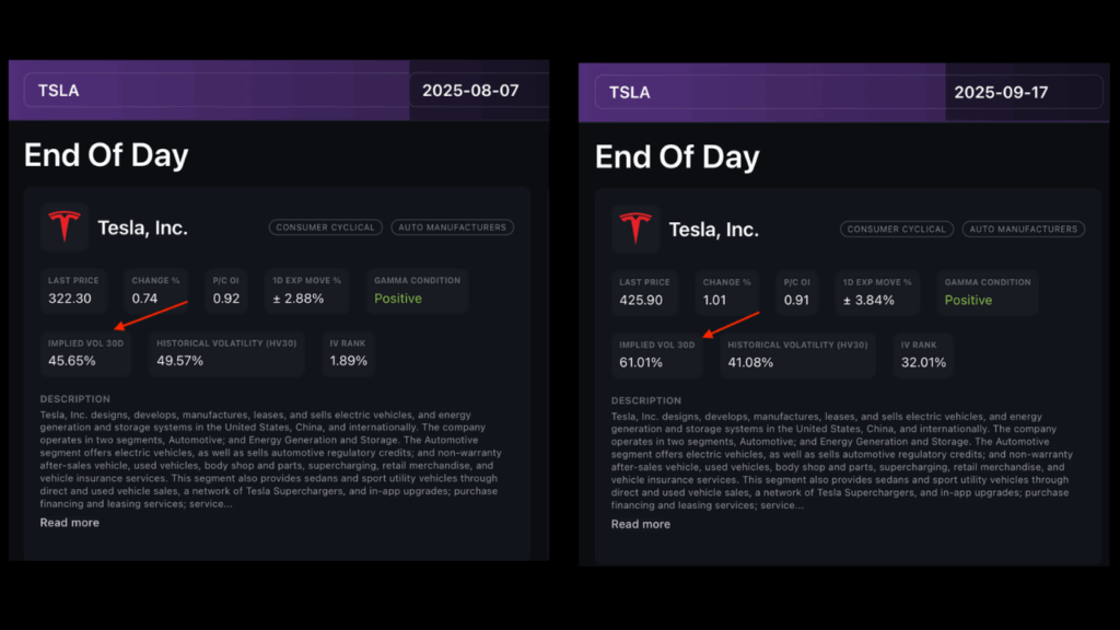 How to trade Options with MenthorQ - TSLA October